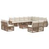 vidaXL Havesofa S&aelig;t 13 stk. Beige og cremehvid polyrattan