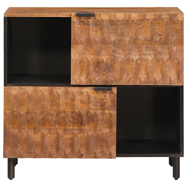 vidaXL Sideboard Acacia Brun Finish 80 x 33 x 75 cm Massivt mangotr&aelig;