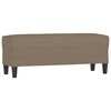 vidaXL b&aelig;nk 100x35x41 cm stof gr&aring;brun