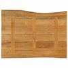 vidaXL bordplade 90x60x2,5 cm naturlig kant massivt mangotr&aelig;