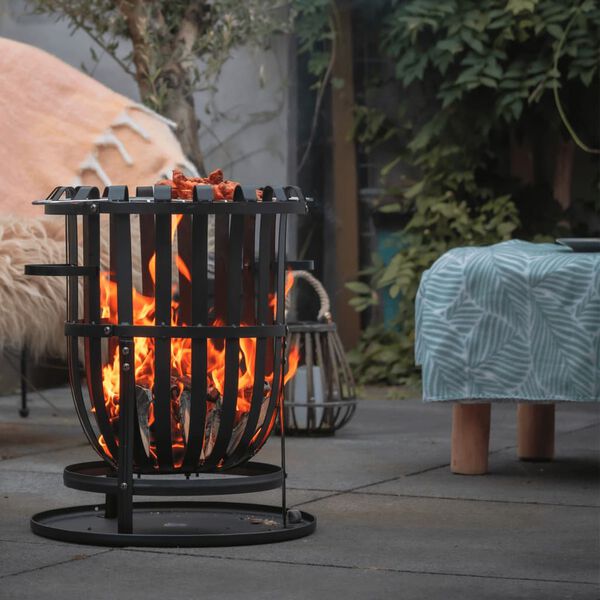 RedFire Dallas bålkurv sort stål