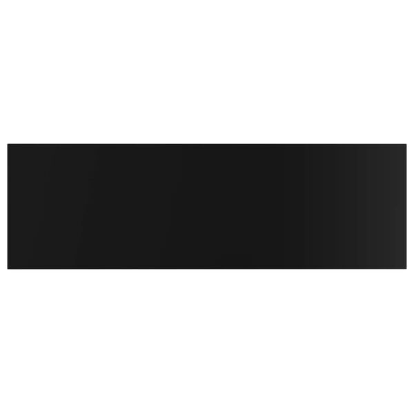 vidaXL boghylder 4 stk. 80x20x1,5 cm konstrueret tr&aelig; sort h&oslash;jglans