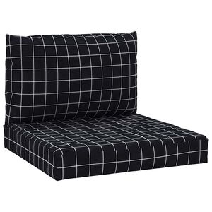 vidaXL pallehynder 2 stk. oxfordstof ternet sort