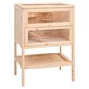 vidaXL hamsterbur 55x40x80 cm massivt tr&aelig; gran