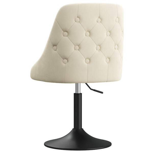 vidaXL spisebordsstole 2 stk. fl&oslash;jl cremefarvet