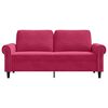 vidaXL 2-personers sofa 140 cm fl&oslash;jl vinr&oslash;d