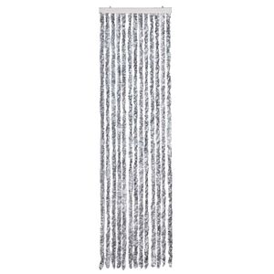 vidaXL insektgardin 56x200 cm chenille gr&aring; og hvid