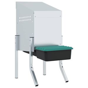 vidaXL h&oslash;nseredekasse 1 rum med ben galvaniseret st&aring;l