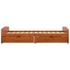 vidaXL sengestel med 2 skuffer uden madras 90x200 cm honningbrun