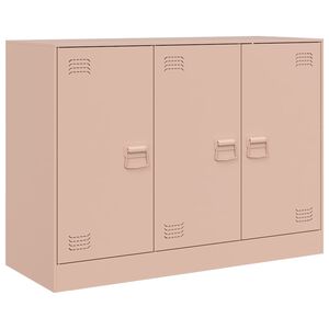 vidaXL sk&aelig;nk 99x39x73 cm st&aring;l lyser&oslash;d
