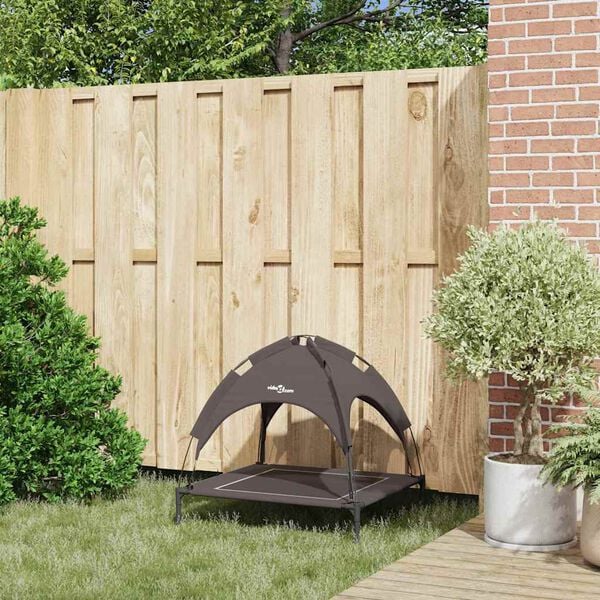 vidaXL Hundeseng Brun 71 x 64 x 71 cm St&aring;l