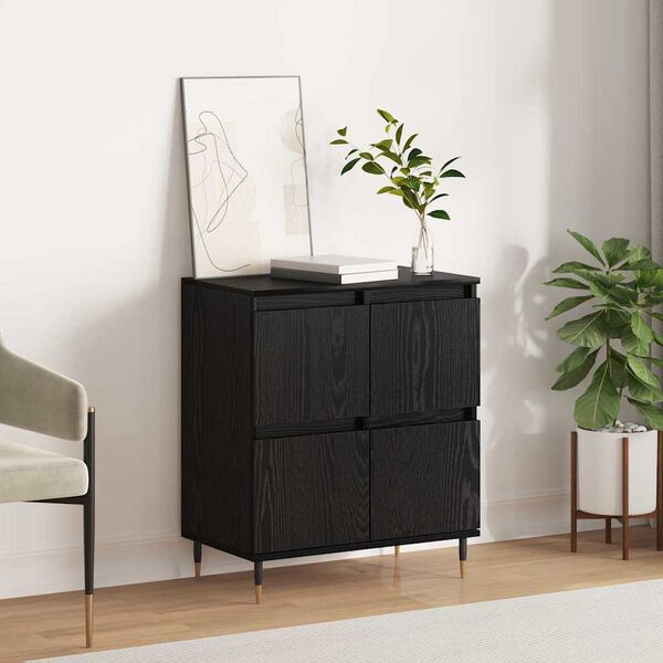 vidaXL Sideboard Sort eg 60 x 35 x 70 cm