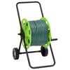 vidaXL slangevogn med 50 m slange PVC gr&oslash;n