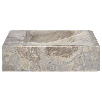 vidaXL håndvask 58x39x10 cm marmor grå