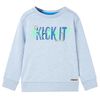 Sweatshirt til b&oslash;rn str. 140 bl&aring;meleret