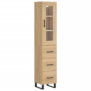 vidaXL skab 34,5x34x180 cm konstrueret tr&aelig; sonoma-eg