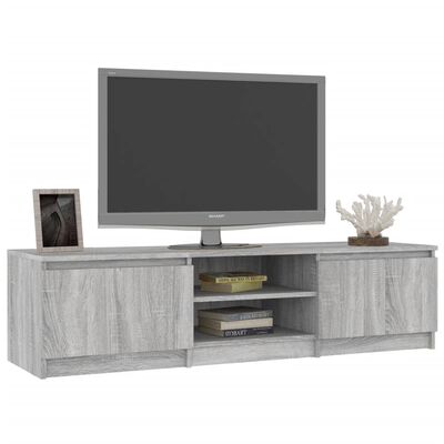 vidaXL tv-bord 140x40x35,5 cm konstrueret træ grå sonoma-eg