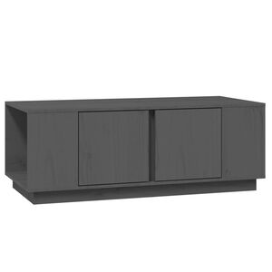vidaXL sofabord 110x50x40 cm massivt fyrretr&aelig; gr&aring;