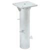 vidaXL nedgravet parasolbase 16x16x39,5 cm st&aring;l s&oslash;lvfarvet