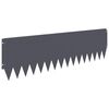 vidaXL Pl&aelig;nekant 20 pcs 103 x 30 cm St&aring;l Antracit