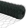 vidaXL Hegnsp&aelig;l Gr&oslash;n 25 x 1,5 m (36 mm mesh) St&aring;l
