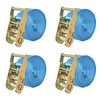 vidaXL surringsb&aring;nd 4 stk. 2 ton 6 m x 38 mm bl&aring;
