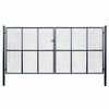 vidaXL havel&aring;ge i net galvaniseret st&aring;l 400x200 cm gr&aring;