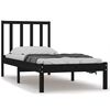 vidaXL sengestel 90x190 cm Single massivt fyrretr&aelig; sort