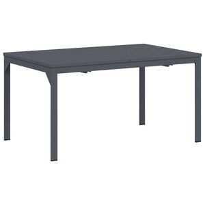vidaXL Udend&oslash;rs middagsbord 2 pcs Antracit 210 x 90 x 73 cm St&aring;l