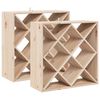 vidaXL Vinfad 2 stk. Naturfarvet 62 x 25 x 62 cm Massiv fyrretr&aelig;
