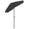 vidaXL strandparasol 180x120 cm sort