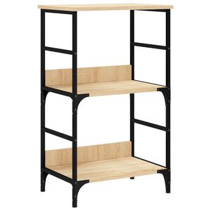 vidaXL bogreol 50x33x82 cm konstrueret tr&aelig; sonoma-eg