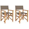 vidaXL Direkt&oslash;rstol 100% Polyester Solid-Teak