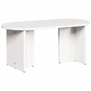 vidaXL Sofabord Hvid 80 x 39,5 x 35 cm Massivt fyrretr&aelig;