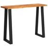 vidaXL konsolbord med naturlig kant 110x35x80 cm massivt akacietr&aelig;