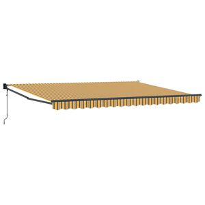 vidaXL Udtr&aelig;kkelig markise Flerfarvet 450 &times; 300 cm Polyester og metal