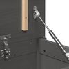 vidaXL opbevaringskasse 80x40x45,5 cm massivt fyrretræ grå