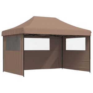 vidaXL Party Tent 279 x 410 x 315 cm Brun Oxford stof