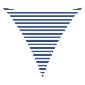 vidaXL Solskygge sejl Bl&aring; og Hvid 3 x 3 x 3 m 100% polyester Oxford