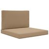 vidaXL Udend&oslash;rs Sofa Pude Polyester Gr&aring;brun 80 x 80 cm