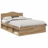 vidaXL Sengestel Artisan eg 140 x 190 cm Massiv fyrretr&aelig;