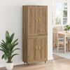 vidaXL Highboard Artisan Egetr&aelig; 69,5 x 34 x 90 cm Konstrueret tr&aelig;
