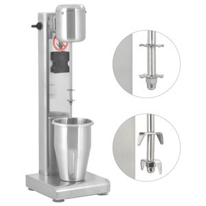 vidaXL milkshakemaskine rustfrit st&aring;l 1 l