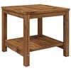 vidaXL Sofabord Naturfarvet 48,5 x 49 x 45 cm Massivt Akacietr&aelig;