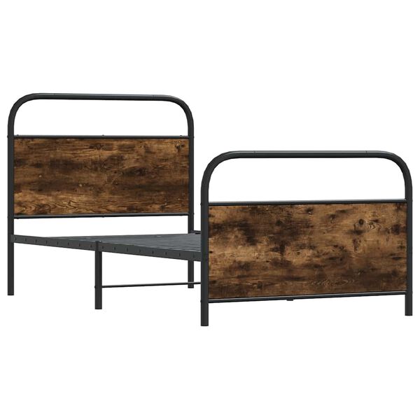 vidaXL sengeramme 90x200 cm uden madras konstrueret tr&aelig; r&oslash;get eg