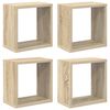 vidaXL v&aelig;ghylder 4 stk. 26x15x26 cm kubeformet sonoma-eg