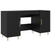 vidaXL Bord Sort eg Konstrueret tr&aelig; 140 x 50 x 75 cm