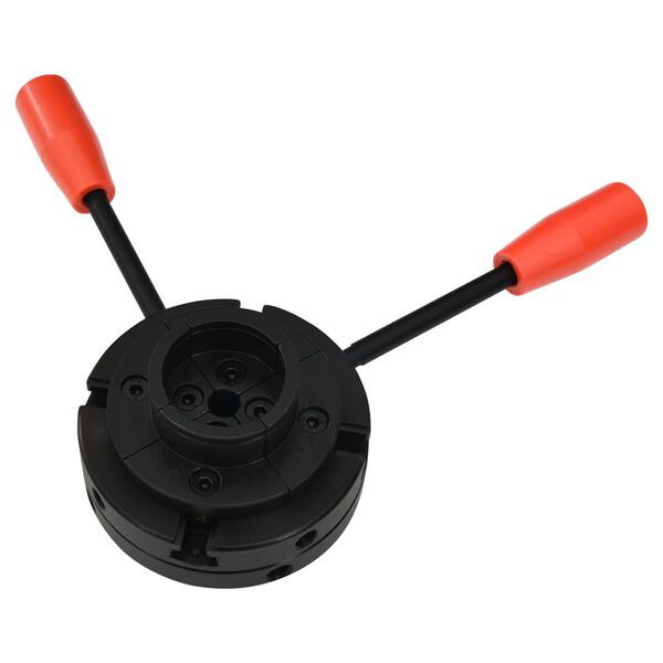 vidaXL patron til trædrejning 100 mm M33-tilslutning stål sort