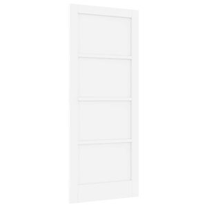 vidaXL Indvendig D&oslash;r Hvid 83 x 202 cm Krydsfin&eacute;r