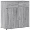 vidaXL skab 79x38x80 cm konstrueret tr&aelig; gr&aring; sonoma-eg